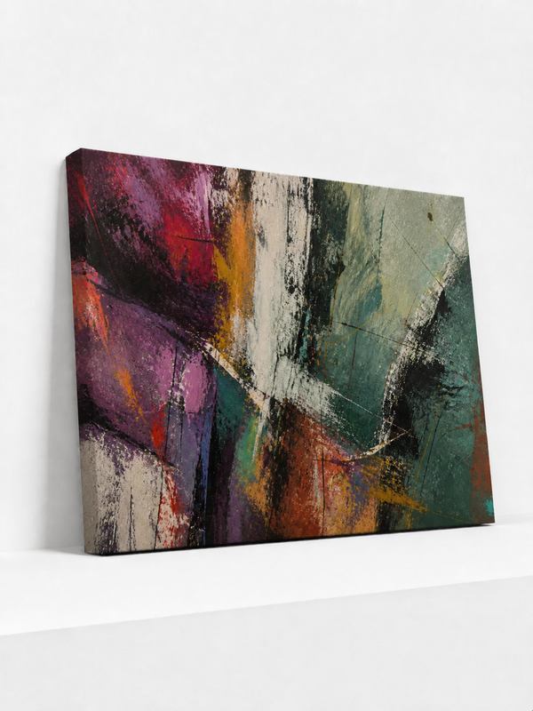 Crosscurrent Canvas | Colorful Abstract Wall Art