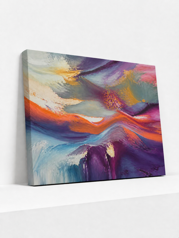 Moving Weather Canvas | Colorful Abstract Wall Art