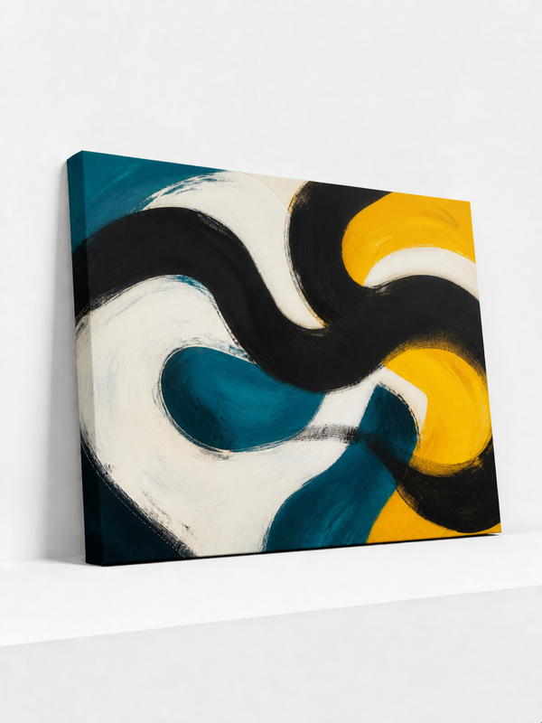 Turning Mass Canvas | Colorful Abstract Wall Art