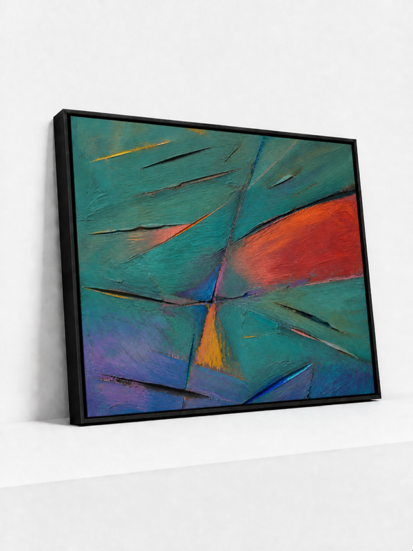 Across the Turquoise | Framed Canvas