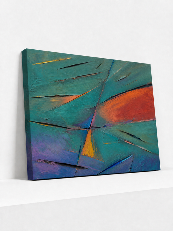 Open Fracture Canvas | Colorful Abstract Wall Art