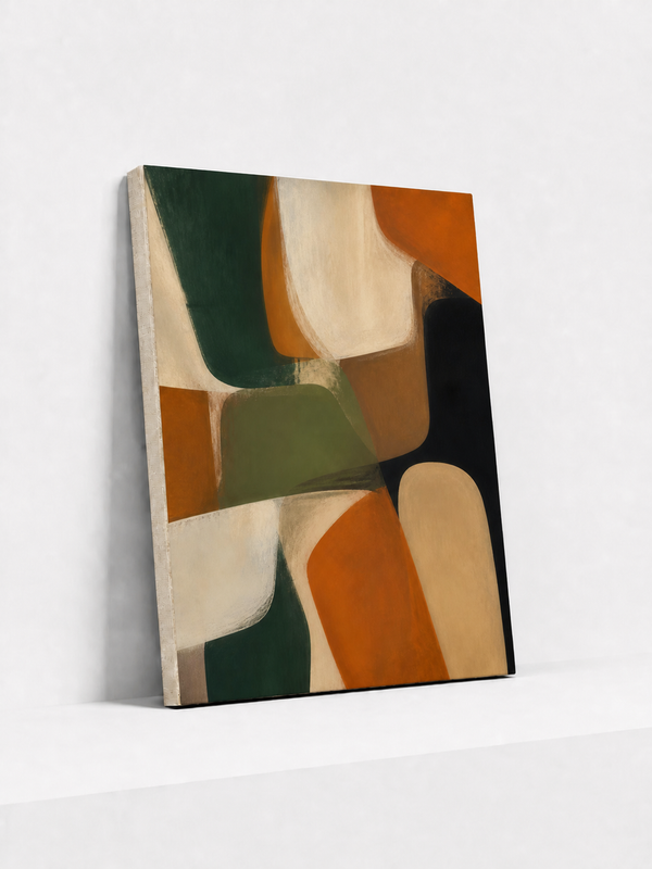 Held Forms Canvas | Modern Abstract Wall Art