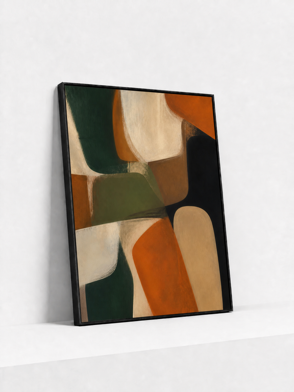 Held Forms Metal Framed | Modern Abstract Wall Art