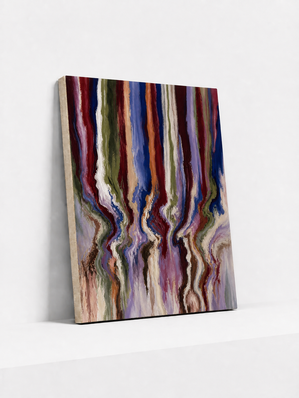 Falling Measure Canvas | Colorful Abstract Wall Art