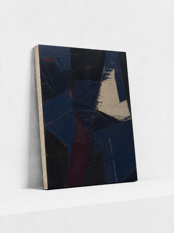 Night Layers Canvas | Geometric Abstract Wall Art