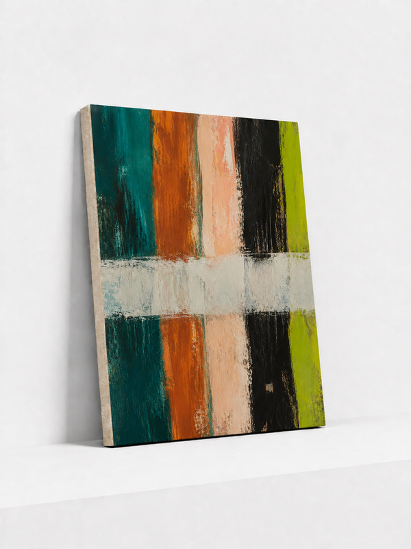 Vertical Weather Canvas | Colorful Abstract Wall Art