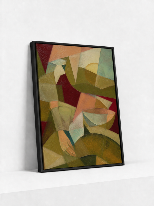 A Table of Shapes | Framed Canvas