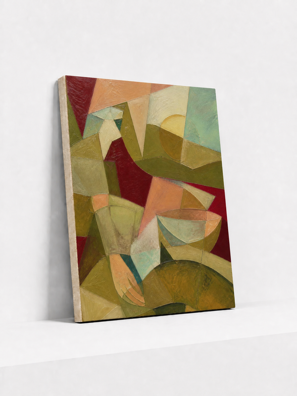 Impossible Table Canvas | Colorful Abstract Wall Art