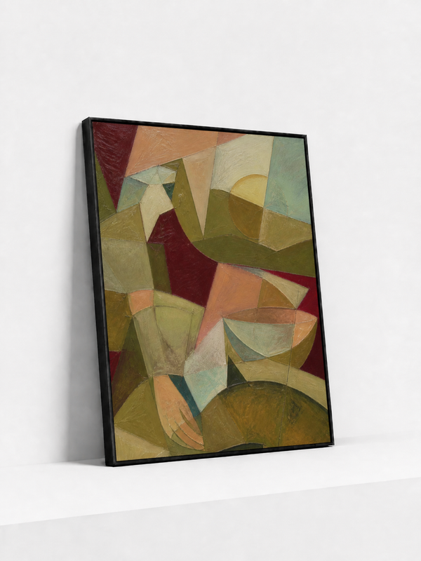 Impossible Table Metal Framed | Colorful Abstract Wall Art