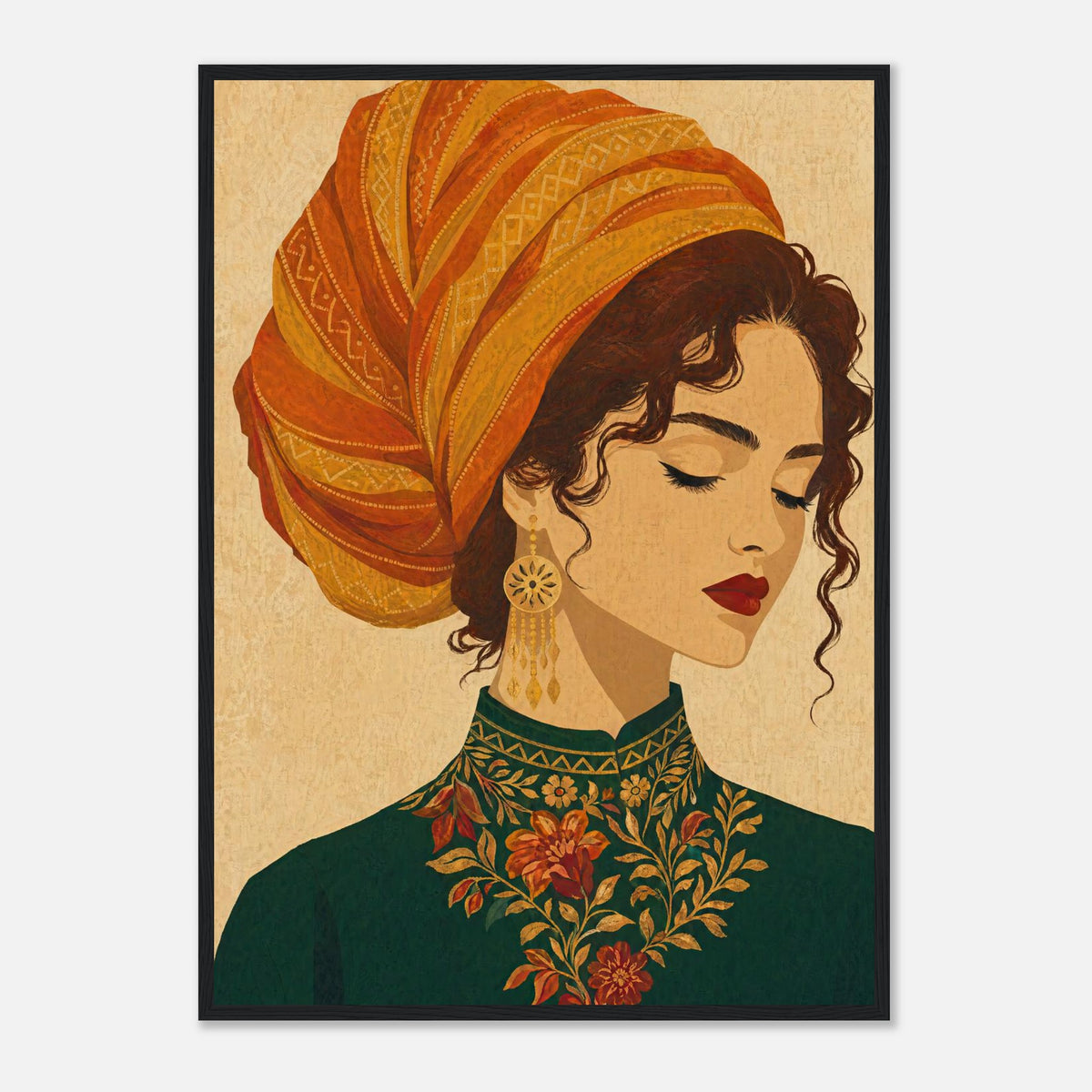 Bride | Souls Premium Wooden Framed - 50x70 cm / 20x28″ / Black