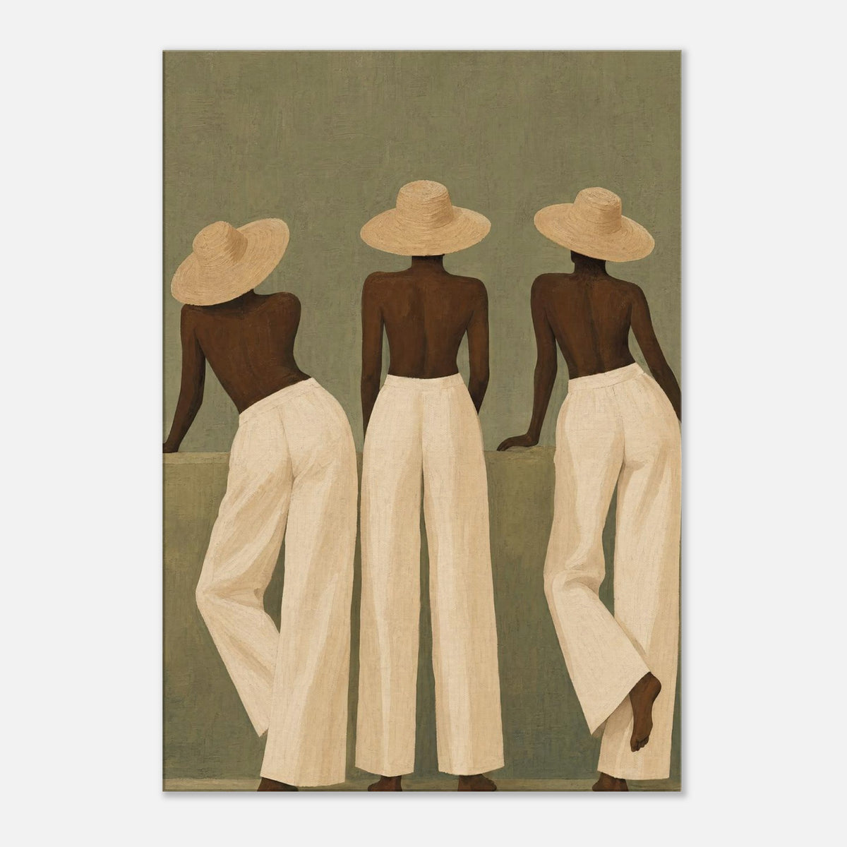 Three Straw Hats | Souls Canvas - 70x100 cm / 28x40″