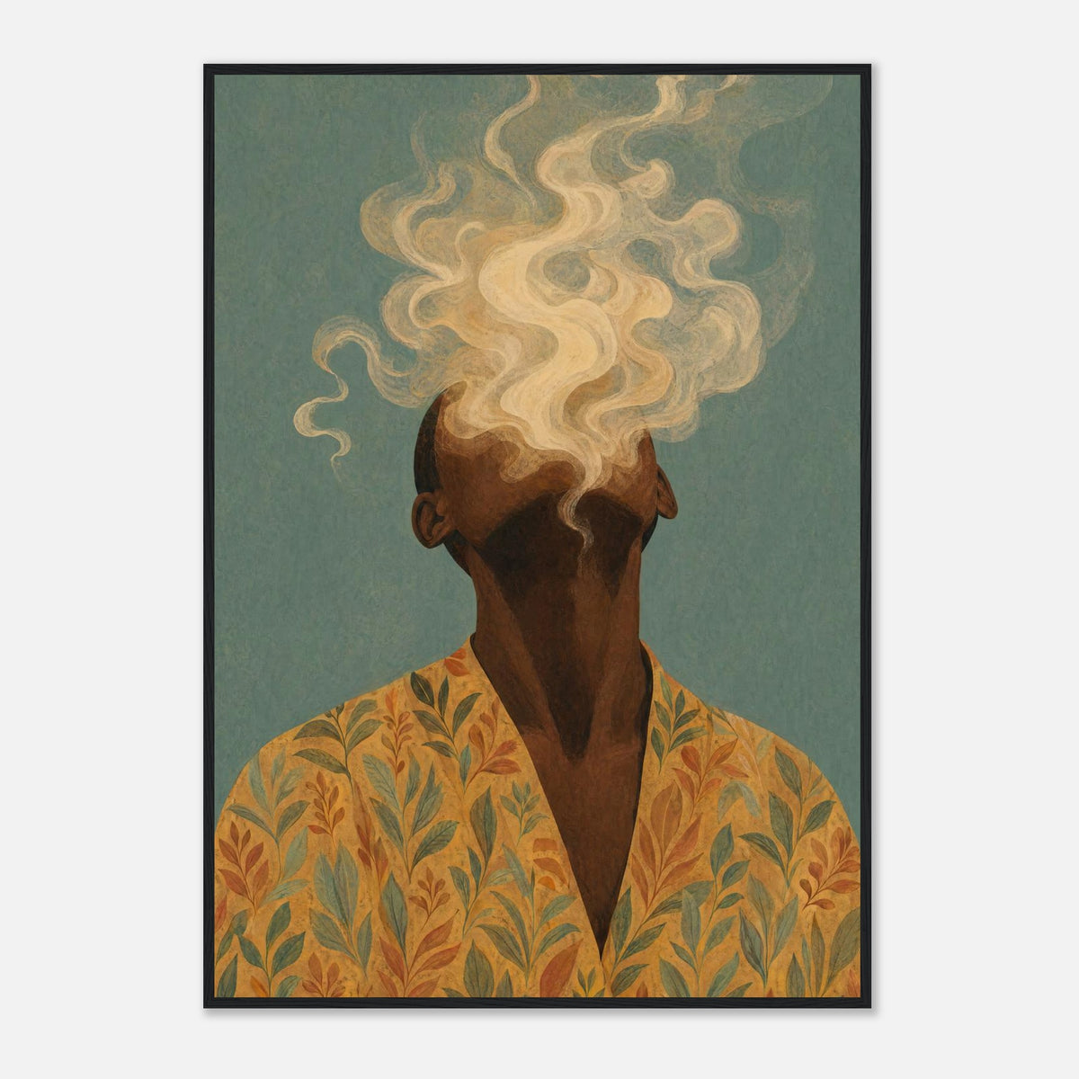 Drift | Souls Premium Wooden Framed - 70x100 cm / 28x40″ / Black