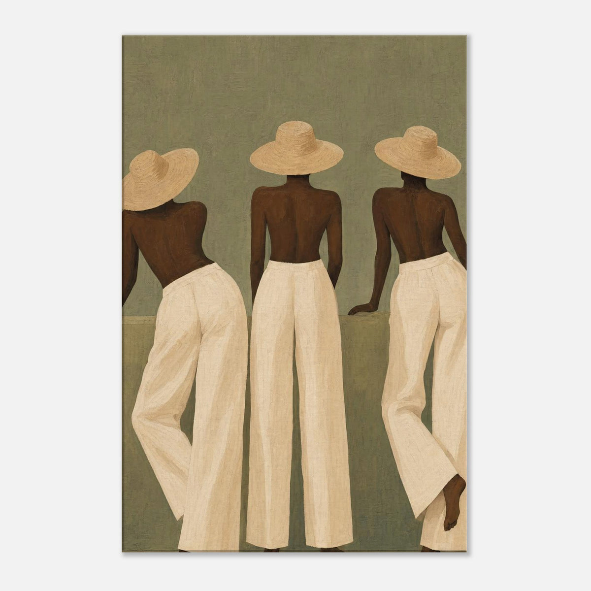 Three Straw Hats | Souls Canvas - 50x75 cm / 20x30″