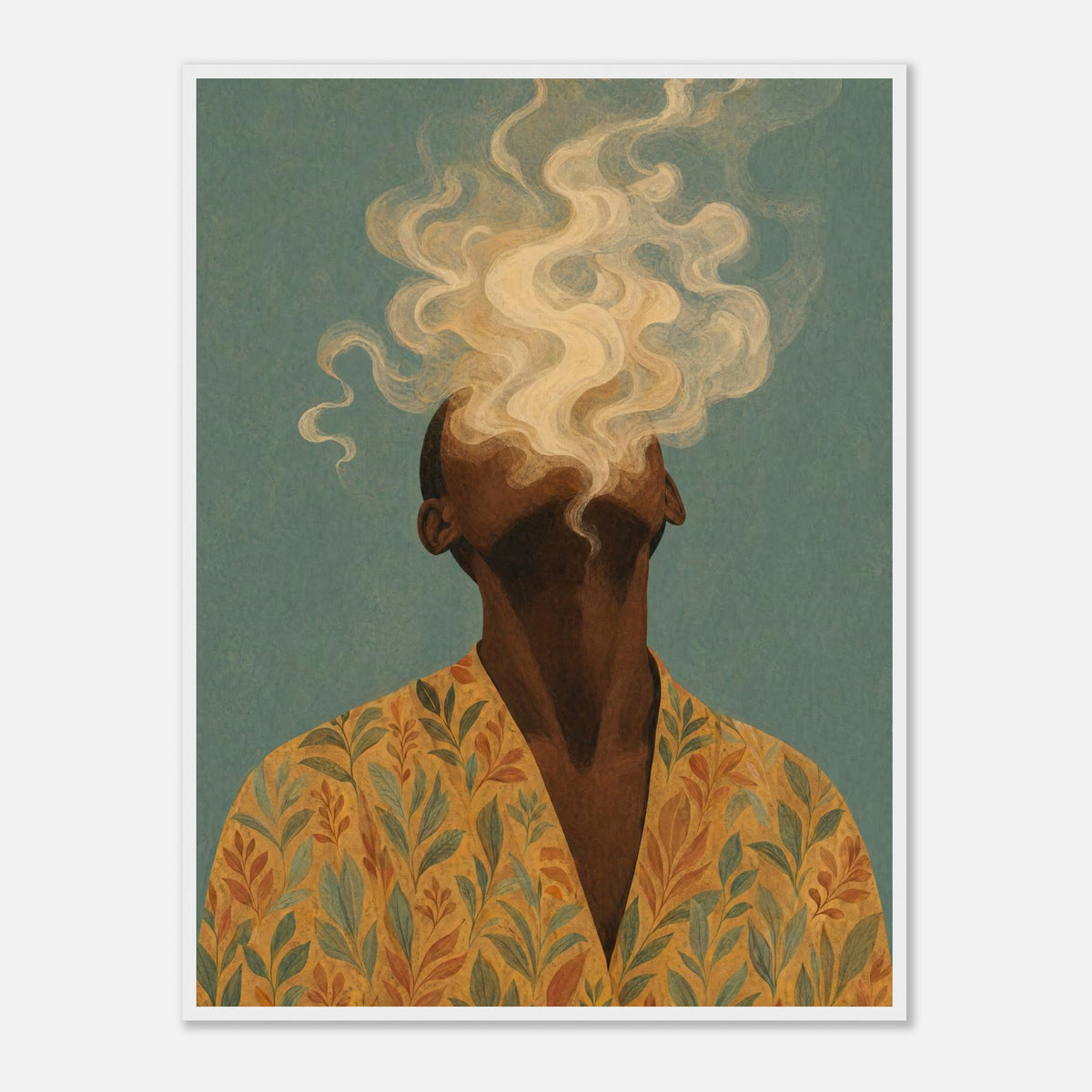 Drift | Souls Premium Wooden Framed - 60x80 cm / 24x32″ / White
