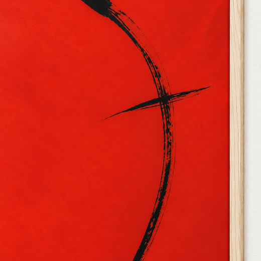 A Little Red | Wooden Framed — surface close-up