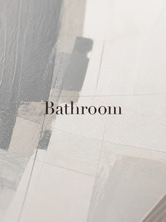 Bathroom abstract wall art