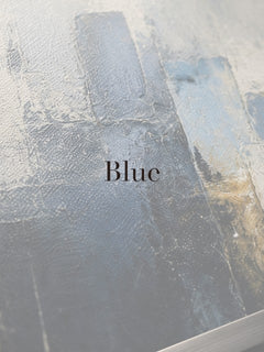 Blue abstract wall art