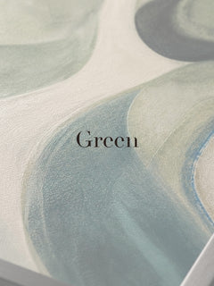 Green abstract wall art